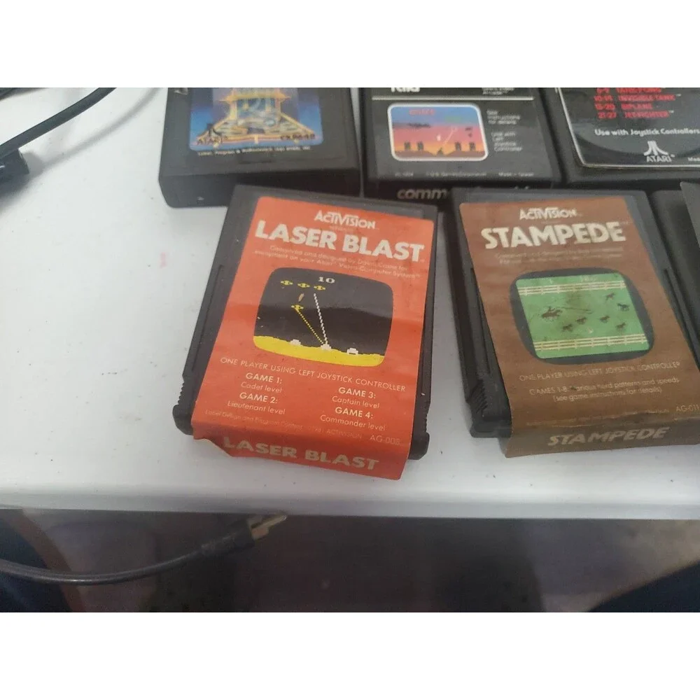 Original Atari 2600 Starter Set: Console w/ 7 Classic Games And Box Read